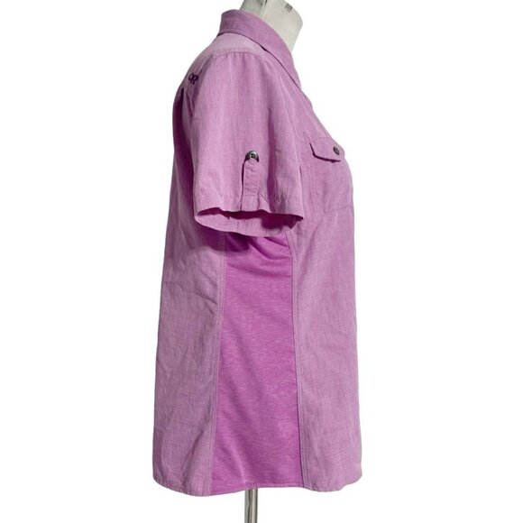 Outdoor Research Medium Short Sleeve Shirt Button Down Top Blouse Collared - Picture 3 of 8